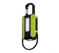 Aluminium Alloy Pocket Light with Dual Beam and Side Lights, USB C Rechargeable Camping Lantern, Lightweight Torch for Hiking, Compact LED(Green)