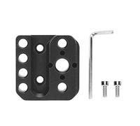 Aluminium Alloy Quick Release Plate Expansion Board Mounting Base for Ronin S Stabilizer, with Multiple 1/4in Threaded Holes and Side Slider for Fast Accessory Attachment
