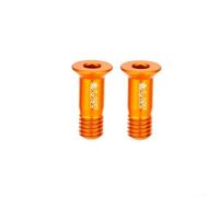 Aluminium Alloy Rear Derailleur Wheel Screws M5x14.2mm with Thread Locking Glue High Hardness Rust Proof Guide Wheel Bolts for Bicycle Cycling Parts Black Red Orange Purple(orange)