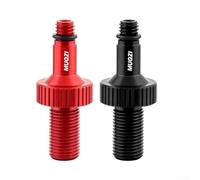 Aluminium Alloy Rear Shock Air Valve Adapters for RockShox for MONARCH, for MARZOCCHI & XMM Bicycle Suspension Pumping Tool with 7 Seals - Black/Red(Red)