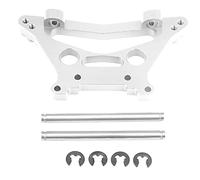 Aluminium Alloy Rear Shock Tower Absorber Plate, Rear Shock Tower for RC Car, CNC Machined Upgrade Part with Anodized Finish, Compatible with FS 53633 51805 51806 1/10 (539080-1S silver)