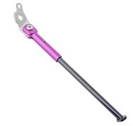 Aluminium Alloy Right Side Kickstand for 20 Inch Folding Bicycle, Quick Release Adjustable Side Stand Compatible with 406/S20/P9/P10, Non-Slip Base for(Purple)
