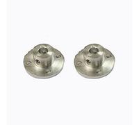 Aluminium Alloy Rigid Flange Coupling, Inner Dia 12mm Mini GT Type Flange Coupling Connectors Wear-Resistant Couplers, Silver, 32x13mm, 2 Pcs