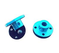 Aluminium Alloy Rigid Flange Coupling, Inner Dia 8mm Mini GT Type Flange Coupling Connectors Wear-Resistant Couplers, Light Blue, 32x13mm, 2 Pcs