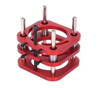Aluminium Alloy Router Table Lift Base, Hand Crank Adjustment, 51mm Elevation, Enhanced Stability with Stainless Steel Support Rods, for Trimming and Carving Machines