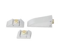 Aluminium Alloy Sandpaper Holder, Grinding Clip with Copper Screws for Secure Attachment, Edge Sander for Flat & Curved Surfaces, Silver (Style A)