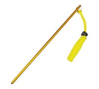 Aluminium Alloy Scuba Diving Pointer Rod 35cm with Measurement Scale, Noise Maker & Wrist Lanyard for Underwater Signalling and Marine Life Sizing(Yellow)