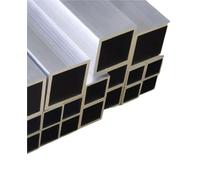 Aluminium Alloy Square Tube Width 60-100mm Length 300 500mm Profile DIY Decoration Aluminum Hollowtube(500mm,76 x 25 x 1 mm)