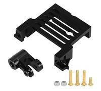 Aluminium Alloy Steering Gear Arm and Steering Gear Base Set for Traxxas X Maxx RC Car (Black)