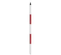 Aluminium Alloy Survey Rod, Thickened Ranging Pole for Engineering Surveys, Detachable Marking Tool for Land Mapping & Road Construction (Sharp End)