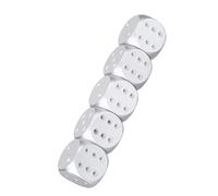 Aluminium Alloy Table Game Dice, Set Premium Quality Poker Dices, Storage Box for DND D&D Monopoly Family Games (Rectangle (12 X 10 X 1.5cm / 4.72 X 3.94 X 0.59in))