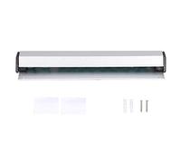 Aluminium Alloy Ticket Rack, Wall Mounted Slide Check Rack with Movable Marbles, Kitchen Order Holder Rack for Restaurant, Bars, Hotels, Bulletin Boards, Includes Non Marking Stick (20cm / 7.9in)