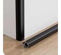 Aluminium Alloy Tile End Strip, 1M *3pcs- Outdoor Edge Protection Rail, Tile Trim Corner Profile for Edge Guard, Tile Edge Protector for Bathroom & Garden Use(Matte Black,7.5mmx1m)