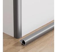 Aluminium Alloy Tile End Strip, 1M *3pcs- Outdoor Edge Protection Rail, Tile Trim Corner Profile for Edge Guard, Tile Edge Protector for Bathroom & Garden Use(Gentleman Gray,9.5mmx1m)