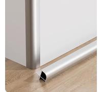 Aluminium Alloy Tile End Strip, 1M *3pcs- Outdoor Edge Protection Rail, Tile Trim Corner Profile for Edge Guard, Tile Edge Protector for Bathroom & Garden Use(Matte Silver,5.5mmx1m)