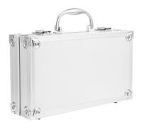 Aluminium Alloy Tool Storage Box Lockable Portable Silver