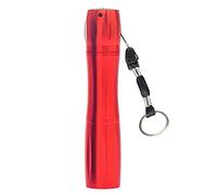 Aluminium Alloy Torch with High Luminosity Powered by One Battery Compact Design for Travelling Robust Bar Shape Ideal Emergency Lighting for Everyday Outdoor Use (Red, One Size)