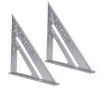 Aluminium Alloy Triangle Ruler Measuring Tool for Woodworking High Precision 7 Inch Durable Carpentry