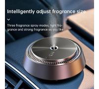 Aluminium Alloy USB Car Aroma Diffuser with Multi-Speed Automatic Adjustment for Dashboard, Home or Office Use, Black