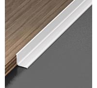 Aluminium Alloy Wall End Strip, 90cm Rigid Angle Cover Trim 3pcs for Neat, Seamless Finishes in Any Room - Easy to Apply(Porcelain White,10x20mm)