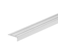 Aluminium Anti Non Slip Self Adhesive Stair Edge Nosing 25x10 mm - 1M (39.37") Rubust Trim LSW10K TMW Profiles (Silver)