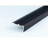 Aluminium Anti Non Slip Stair Edge Nosing -Trim- 900x35x20Mm Cezar (Dark Brown)