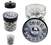 Aluminium Balls .68 cal. Solid Resuable Paintballs Powerballs for Target Practice, Training and Defense Pistols in 68 caliber (20 pcs)