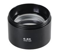 Aluminium Barlow Objective Lens 0.5/0.7 Microscope Camera Lens Clear Imaging For Stereo Microscope Auxiliary Objective Lens