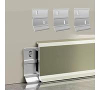 Aluminium Baseboard, Aluminium Skirting Board 125cm Length 4-8cm Width Pack of 4 Multicolor(Gemstone Champagne,8cm)