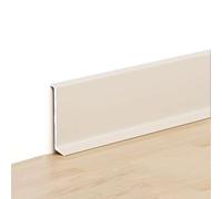 Aluminium Baseboard, Aluminum Alloy Baseboard Trim 125cm Pack of 4 Multicolor Multiple Heights(Milky Gray,6cmx125cm)