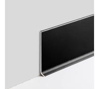 Aluminium Baseboard, Aluminum Baseboard Molding Trim Pack of 4 125cm Length Multicolor 4-10cm Height(Matte Black,10cmx125cm)
