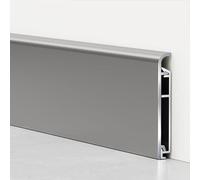 Aluminium Baseboard, Aluminum Baseboard Trim Curved Metal Snap-On Installation Pack of 15 Multicolor 4-8cm(Dark Gray,4cm)