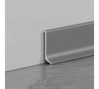 Aluminium Baseboard, Aluminum Baseboard Trim Pack of 4 Multicolor 125cm 4/6/8cm Height for Walls and Floors(Deep Gray,6cmx125cm)