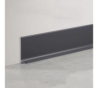 Aluminium Baseboard, Aluminum Skirting Board Pack of 4 125cm Multicolor Multiple Sizes(Deep Gray,4cm)