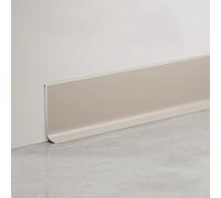 Aluminium Baseboard, Aluminum Skirting Board Pack of 4 125cm Multicolor Multiple Sizes(Milk Coffee,6cm)