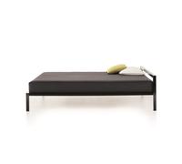 Aluminium Bed lacquered MDF Italia Black matt W 160 cm - MDF ITALIA F070602 W160 S026