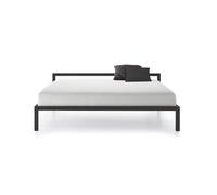 Aluminium Bed lacquered MDF Italia Glossy black W 160 cm - MDF ITALIA F070602 W160 S025