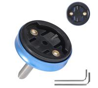Aluminium Bicycle Stem Mount for Garmin Edge 540 530 520 510 500 200 130 25 20 840 830 820 810 800 1000 1030 1040 Plus Explore 2 Bicycle Computer Holder GPS Bicycle Mount MTB Stem Mount - Blue