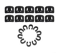 Aluminium Bike Cable Clip 10pcs Silver Brake Hose Guide