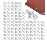 Aluminium Blind Rivets - Flat Head Spreading Rivet Half Round Core | Heavy Duty Heavy Duty Fixing Solution, Lightweight and Convenient Fastener with Secure Grip for Home Use