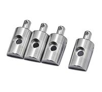 Aluminium Body Mounts Replacement for Tamiya Lunchbox - 4pcs Heavy-Duty Mount Set - Fits 49459, 57749-RTR, 58063, 58347, 58546, 57752, 58070, 58365, 58547 - Precision Upgrade