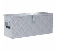 Aluminium Box Trapezoid Storage Chest Trunk Organiser Toolbox Belt Box vidaXL