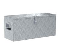 Aluminium Box Trapezoid Storage Chest Trunk Organiser Toolbox Belt Box vidaXL
