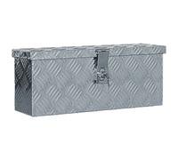Aluminium Box Trapezoid Storage Chest Trunk Organiser Toolbox Belt Box vidaXL
