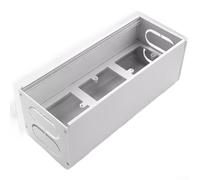 Aluminium Cable Management Box Anti-Dust Brush Quiet Hinge Cover Desktop Wire Tidy 30x12cm(bottom box)