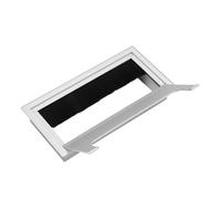 Aluminium Cable Outlet Desk Insert Hole Cover, Premium Hair Brush, 3 Sizes for Office Computer Table, Stay Away from Mess with, Suitable for Computer Desk Cable, Office Desk Wire