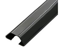 Aluminium Cable Trunking Kit, Self Adhesive Speaker Corner Wire Hider, Duct Hide Wires Tidy, Cable Raceway Management for Home(Black,6#)