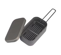 Aluminium Camping Lunch Box with Steamer & Grill Rack