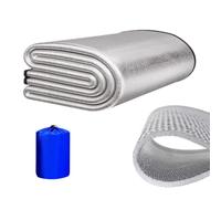 Aluminium Camping Mat, Aluminum Sleeping Foam Mat, Aluminium Foil Insulation Tent Mat, Thermal Waterproof Foam Floor Folding Sit Mat for Outdoor, Beach Camping, Tour, Picnic