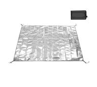 Aluminium Camping Mat Camping Groundsheet Waterproof Picnic Mat Tent Multifunctional PE Aluminum Foil Moisture Barrier(S(125X200CM))
